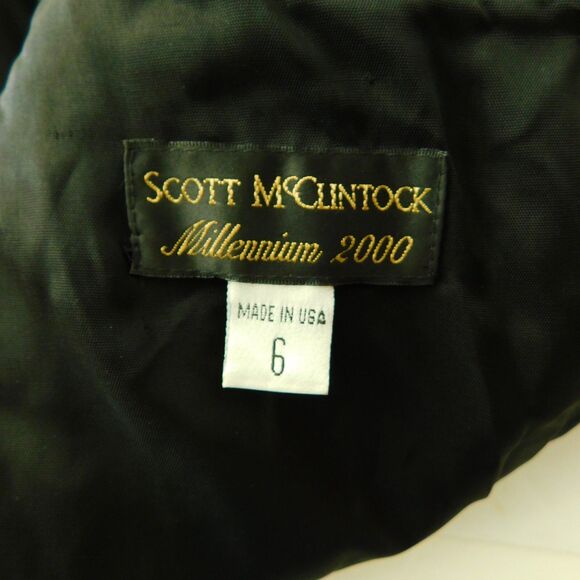 Vintage Scott McClintock Black Velvet Top Formal Sleeveless Embroidered NOS Y2K - Picture 12 of 14